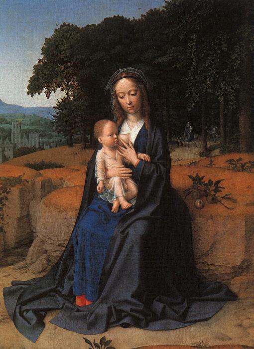 Gerard David The Rest on the Flight into Egypt_1 Sweden oil painting art